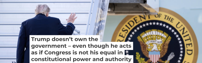 President Donald Trump boards Air Force One at Geneva Airport on June 17, 2026. Martial Trezzini/Keystone/Pool via AP